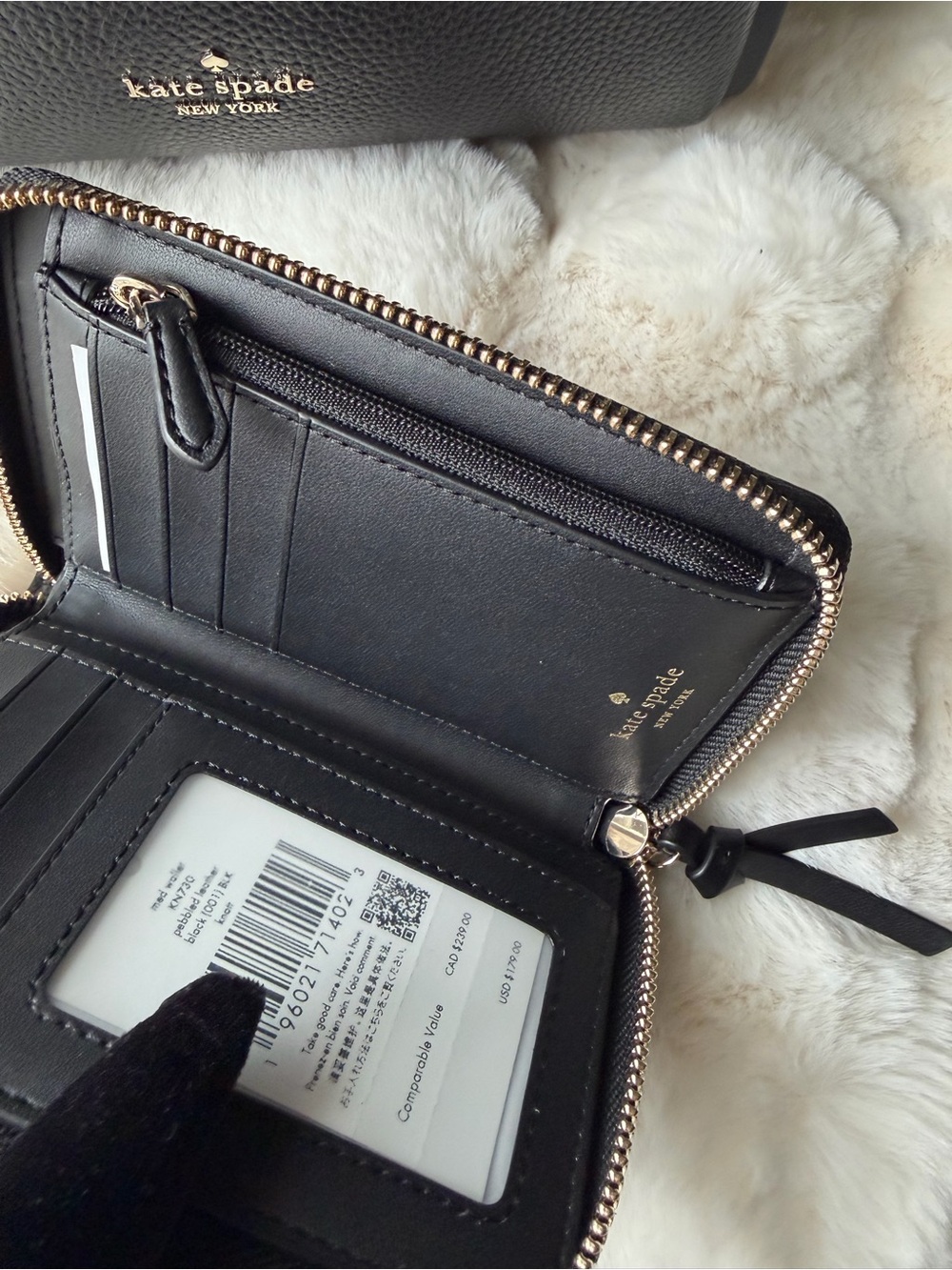 Kate Spade Knott Medium Crossbody Tote Bag Pebbled Leather & Purse set.NWT - Picture 9 of 9